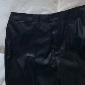 Black paper bag pants